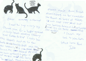 Letter from Julie